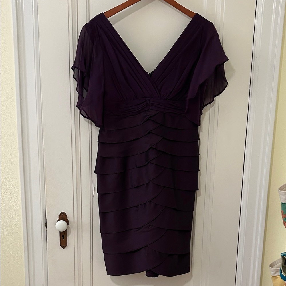 Adrianna Papell Deep Purple Dress